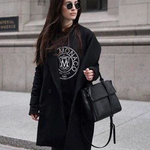 Club Monaco Knit Straight-Fit Crest Sweatshirt